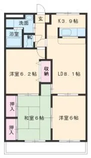 ラスカラ【4階】の間取り