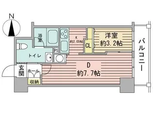 レジディア大通西【10階】の間取り