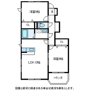 グランドゥールC【1階】の間取り