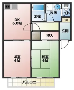 ピアコートC棟【2階】の間取り