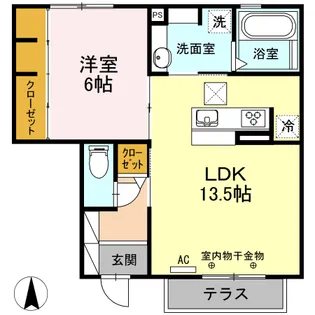 サンリットM【1階】の間取り