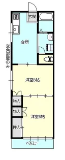 コーポサンライズII【1階】の間取り