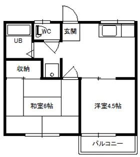 2Kの間取り画像