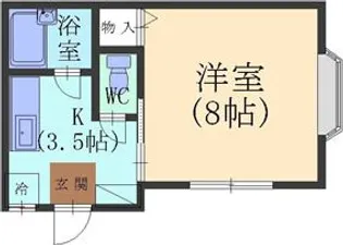 ラ・プベル伏見台【1階】の間取り