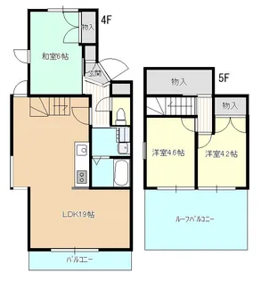 広島県竹原市中央1【マンション】の間取り
