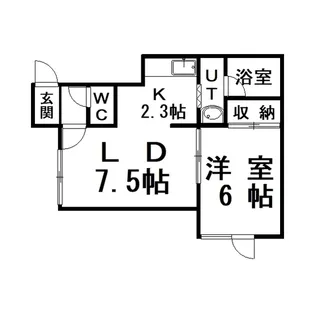 メイプルハイツ【1階】の間取り