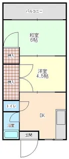 ハイムネモトA【2階】の間取り