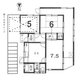 京都府亀岡市篠町篠下中筋【一戸建】の間取り