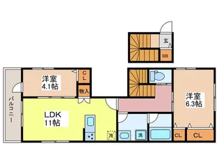 EZEN【2階】の間取り