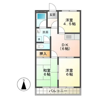 3DKの間取り画像