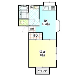 司ハイツ【1階】の間取り