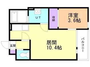 レガルバ久須志【2階】の間取り