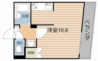 プレステージ郡元【5階】の間取り
