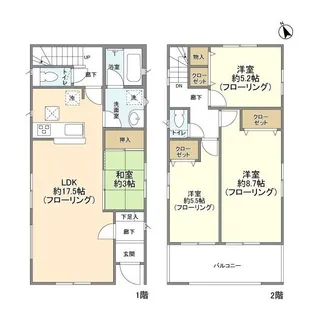 神奈川県藤沢市片瀬5【一戸建】の間取り