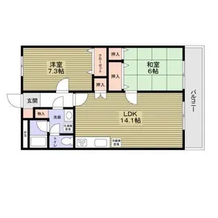 ファインドリブ【2階】の間取り