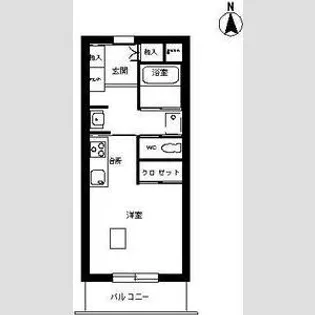 ロイヤルライフ虎丸【4階】の間取り