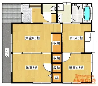 福岡県久留米市南3【一戸建】の間取り