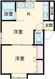 ベルコーポ【1階】の間取り
