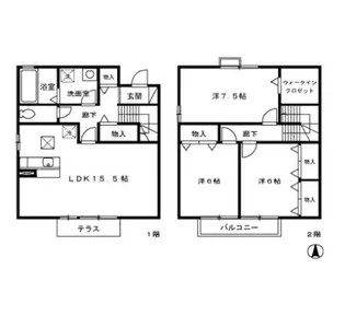 リビングタウンみどりのの間取り