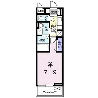 クリエンテV【1階】の間取り