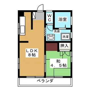 レジデンス大松【5階】の間取り