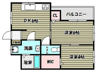 カーザ浜村【1階】の間取り