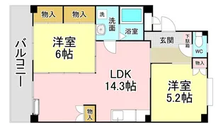 プリマベーラ春日【3階】の間取り