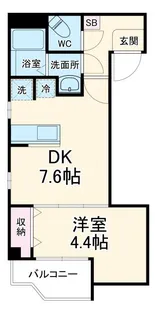 フェリーチェ津田沼【1階】の間取り