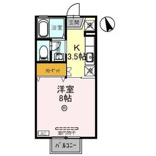 ルミナス若狭 2棟【1階】の間取り