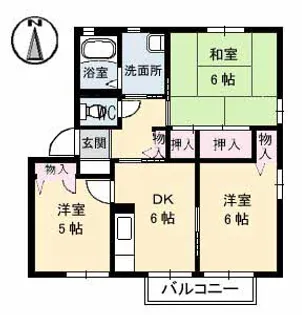 クレール瀬戸見A棟【2階】の間取り