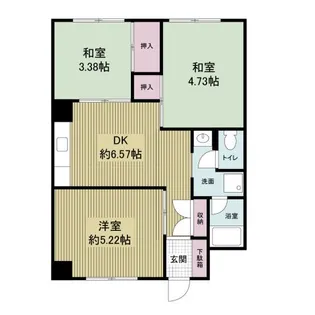 コーポハピネス【5階】の間取り