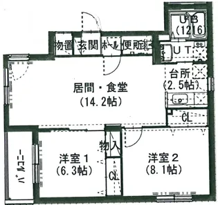 グランドハイツN17【3階】の間取り