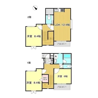 コートハイム南光台弐番館【1階】の間取り