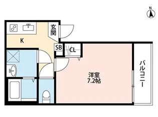 埼玉県さいたま市緑区東浦和5【アパート】の間取り