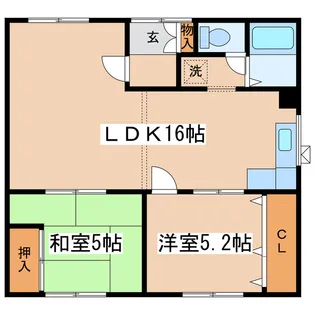 ファイブヤード川北【1階】の間取り