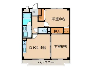 クレストステ-ジ南城【3階】の間取り