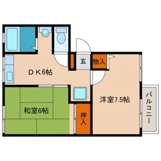 コーポ住友【2階】の間取り