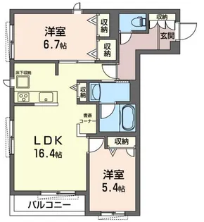 東京都世田谷区若林2【マンション】の間取り