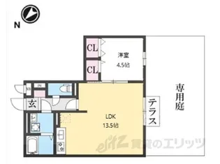 EAST NONAMI 拾番館【1階】の間取り