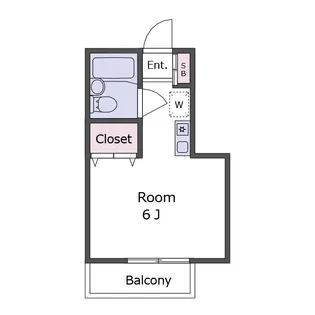 ハイツ玉川【1階】の間取り