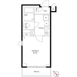 ルクス板橋【4階】の間取り