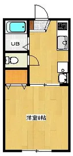 グランドハイツ共栄V号館【2階】の間取り