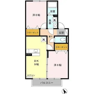 フリージアM【2階】の間取り