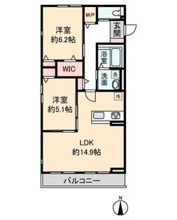 HEIM MAISON 庄内通駅東 B棟【2階】の間取り