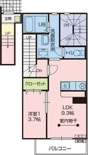 菜根ヒルズ【2階】の間取り