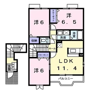 リンデンC【2階】の間取り