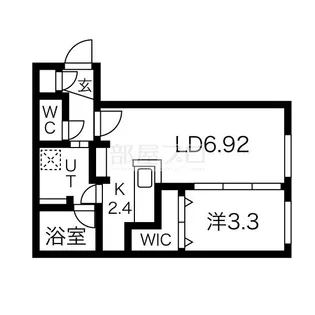 マイン白石【1階】の間取り