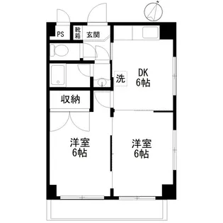 フラット洋光【2階】の間取り