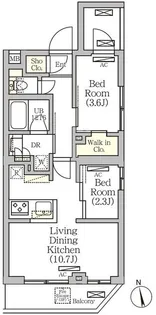 ARKMARK南品川【3階】の間取り