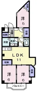 パステルビラ光陽【4階】の間取り